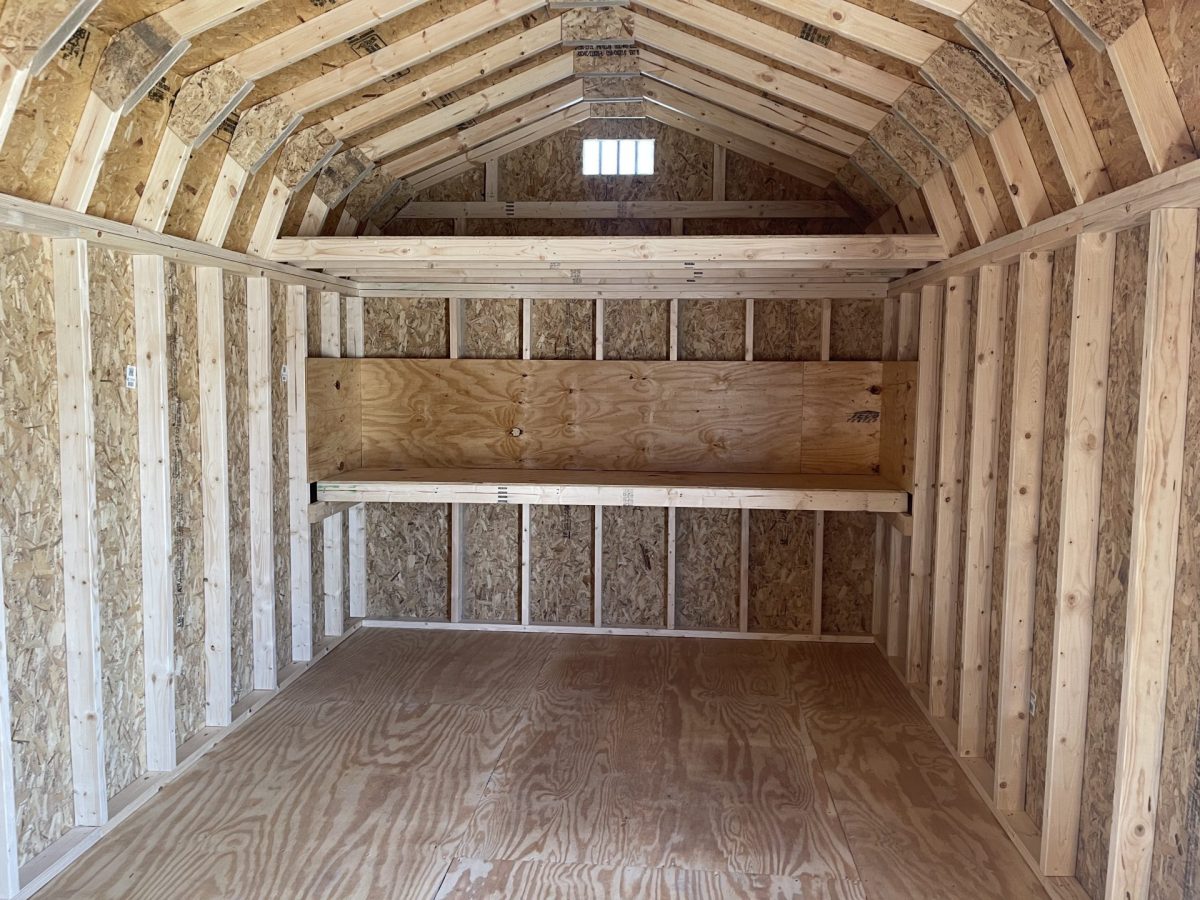 interior of dutch barn