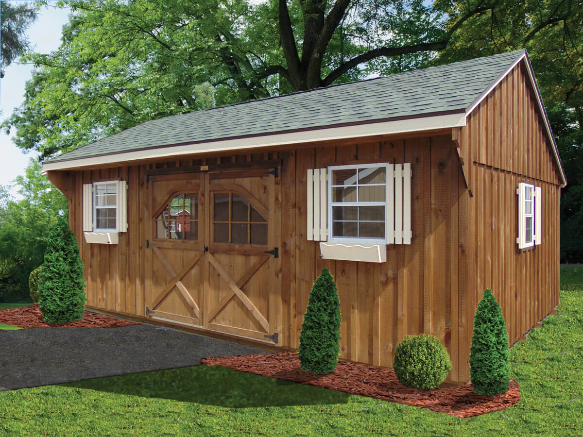 quaker wooden shed