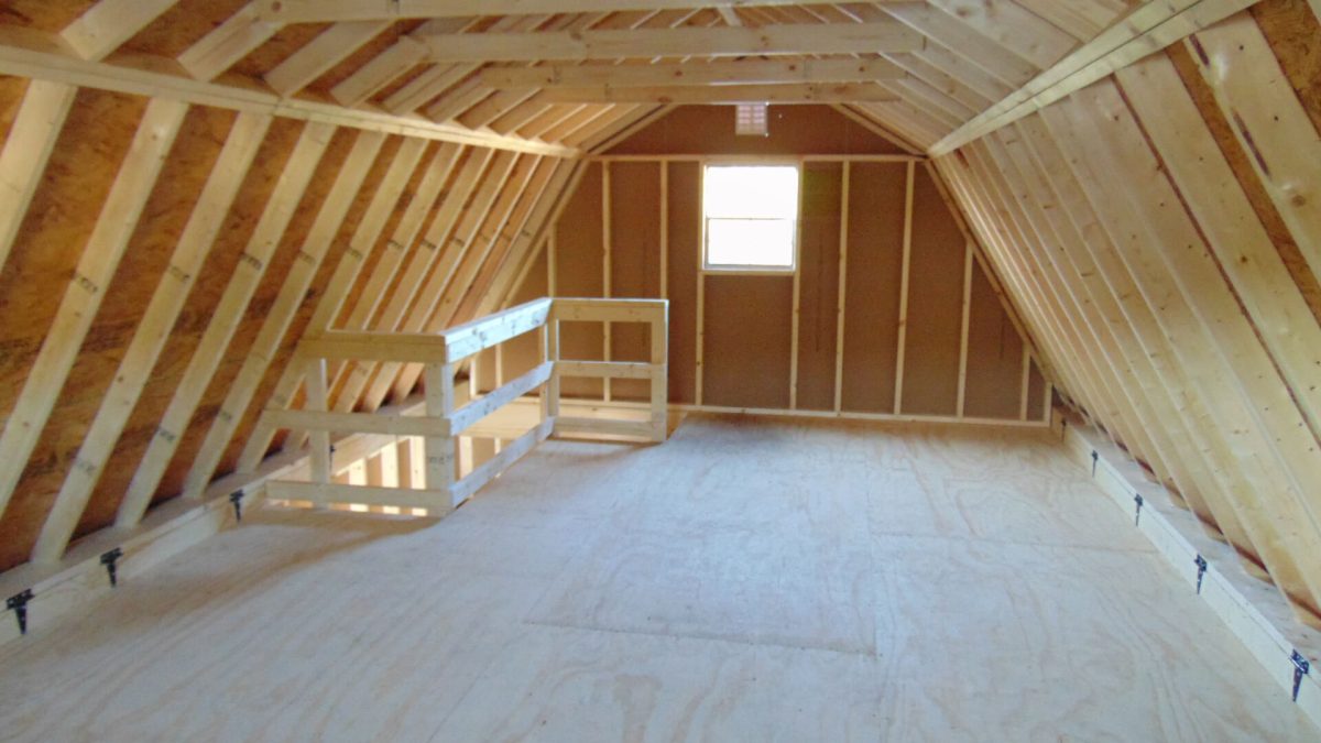 two story shed loft