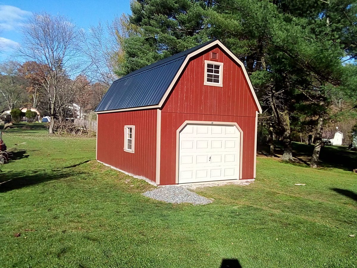 two story storage shed garage