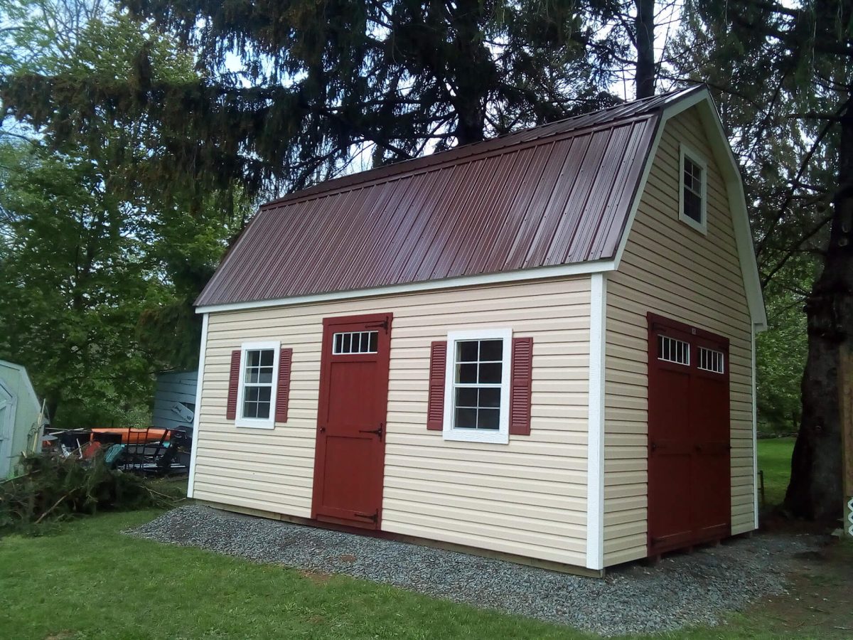 elite shed with metal roof