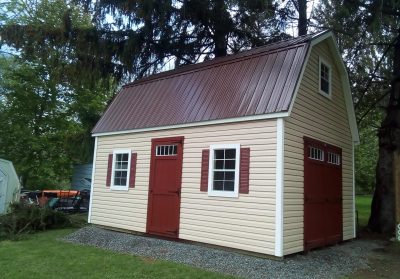 elite shed with metal roof