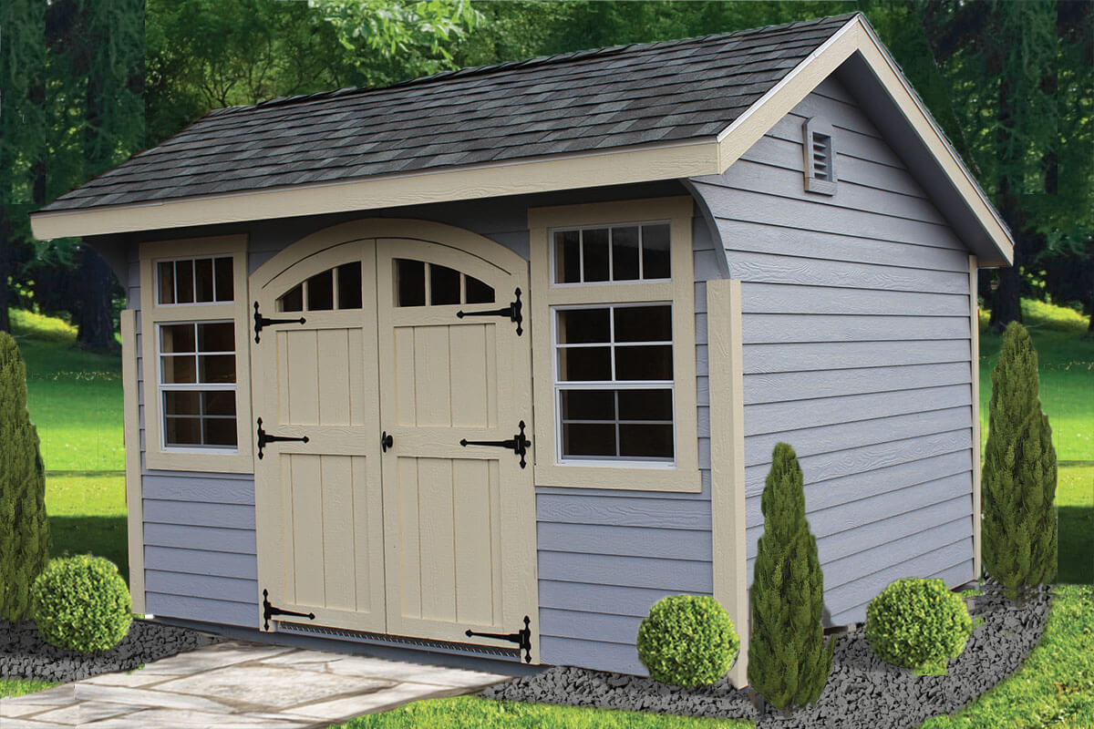 quaker style custom shed