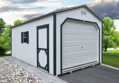 white garage for sale